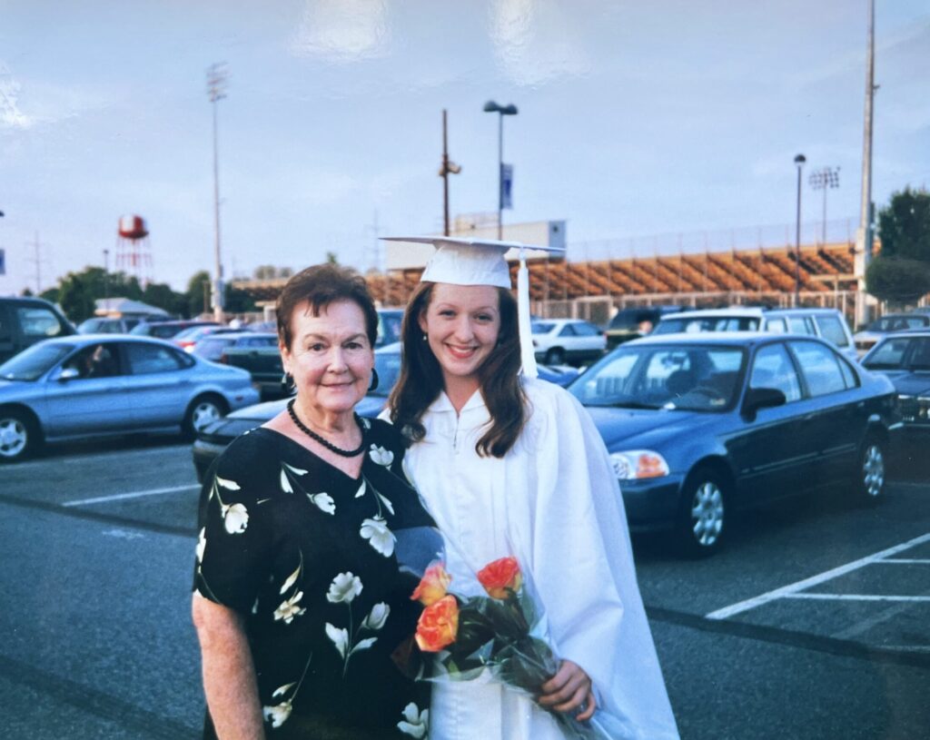 Bridget and Mommom_CC Graduation_May 2000