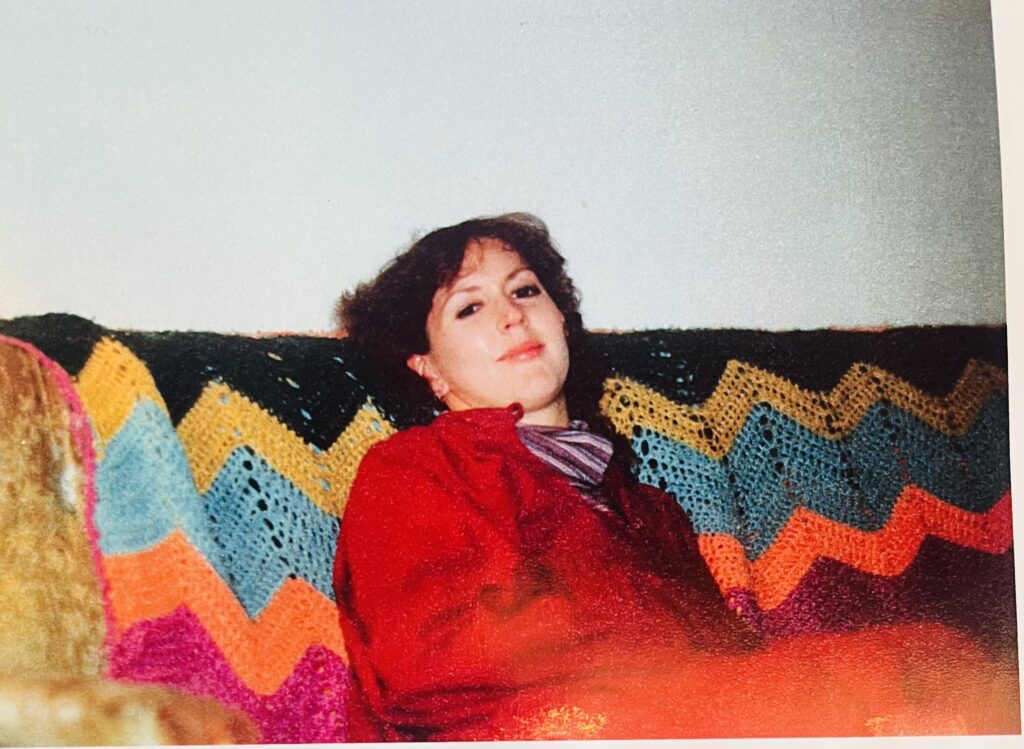 Mom relaxing. 1970s.